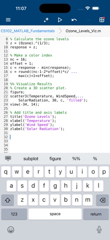 MATLAB Mobile screenshot