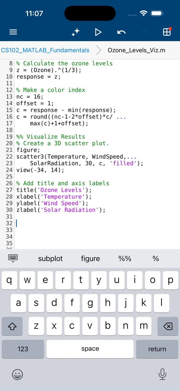 Screenshot #3 pour MATLAB Mobile