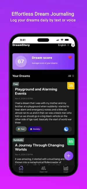 Dream Story AI Journal Meaning screenshot 1