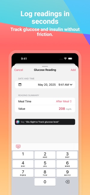 Diabetes App: Glu Sight Image