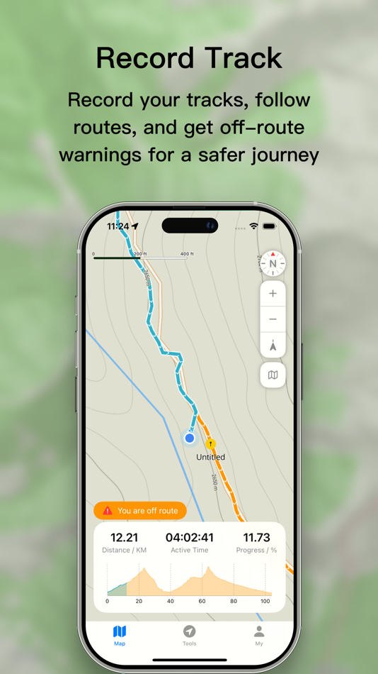 #1. MileMaps - Offline GPS (iOS) By: 文亮 张