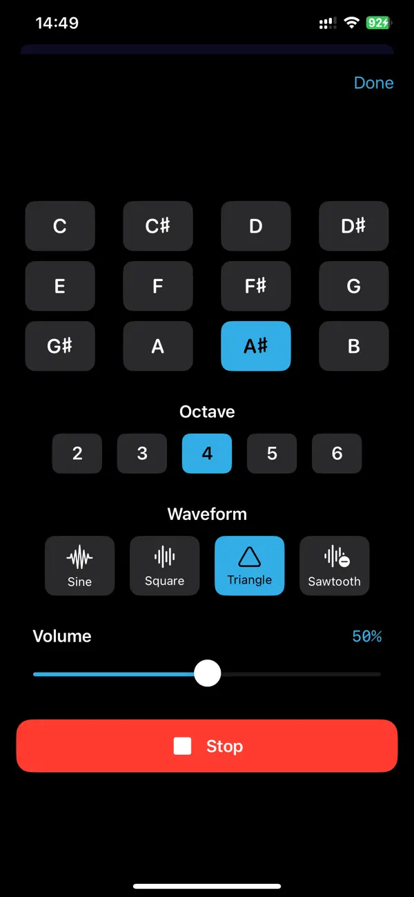 Screenshot #2 pour TuneClear - Instrument Tuner