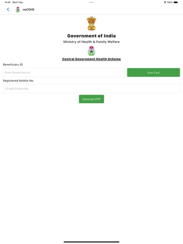 myCGHS 2.0 iPad screenshot 3