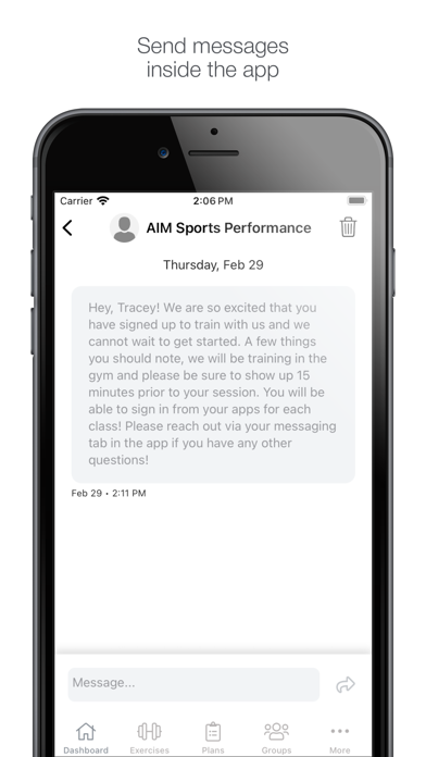 AIM Sports Performance Screenshot