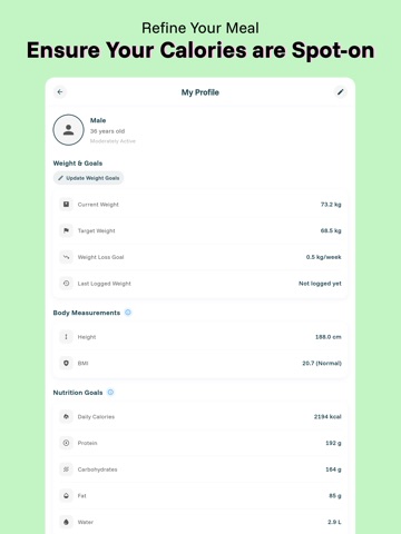 CalEye: AI Calorie Tracker iPad screenshot