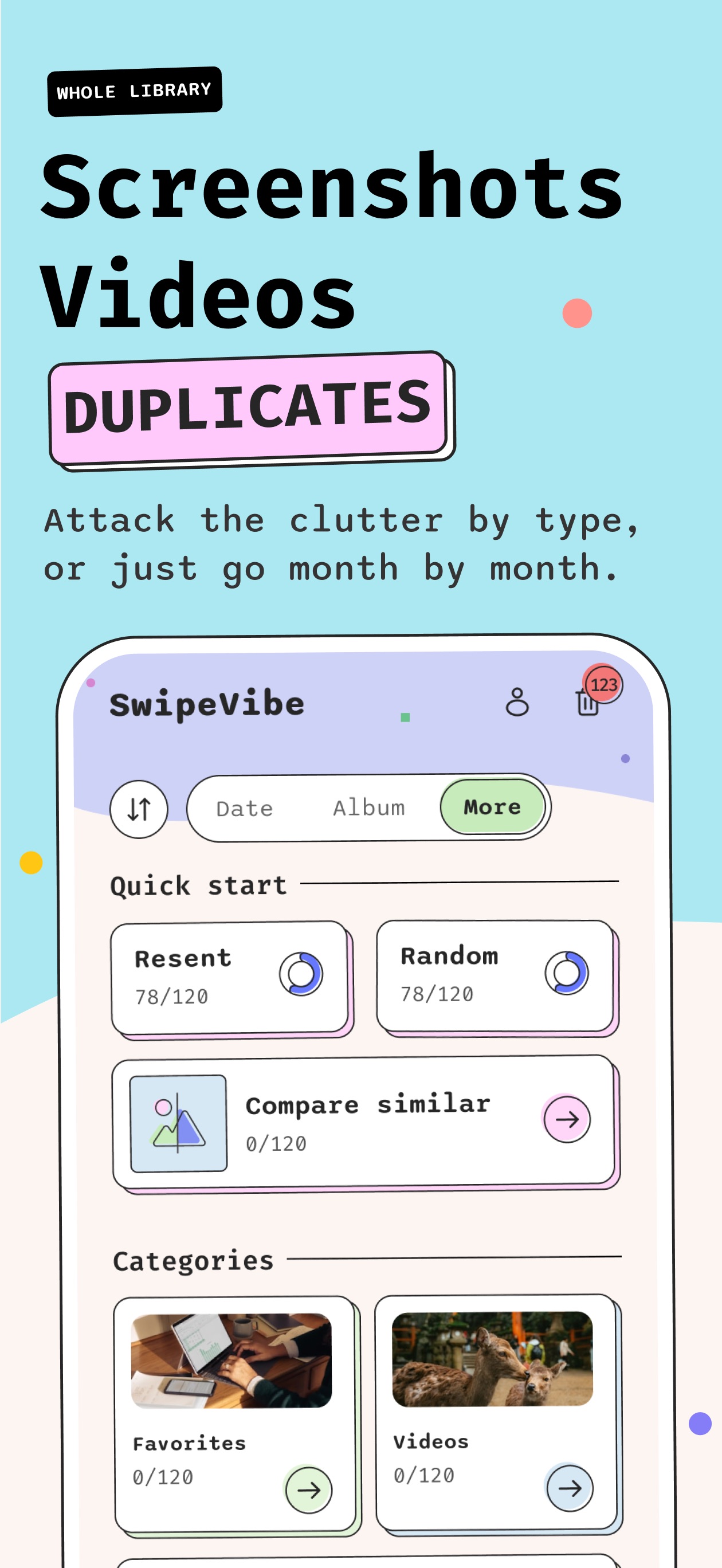 Screenshot 5 of SwipeVibe: Clean Up Photos