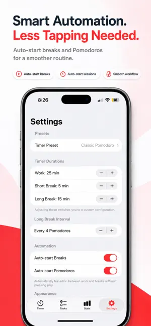 MyStep Pomodoro & Tareas screenshot 4