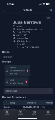 RollCall2 Screenshot 2 of 8