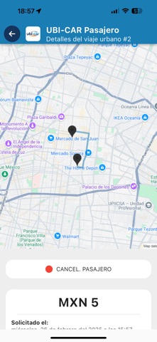 UBI-CAR Pasajero screenshot