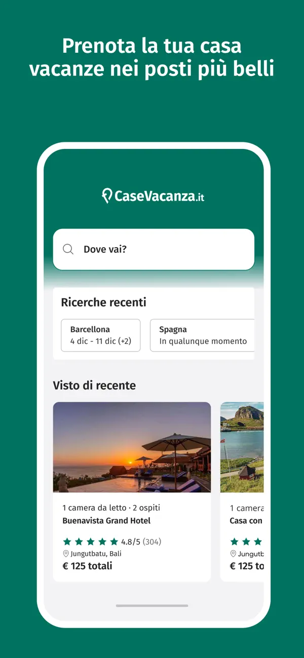 Screenshot #1 pour CaseVacanza.it - App turisti