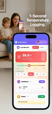 SimpleTemp: Body Temp Tracker screenshot