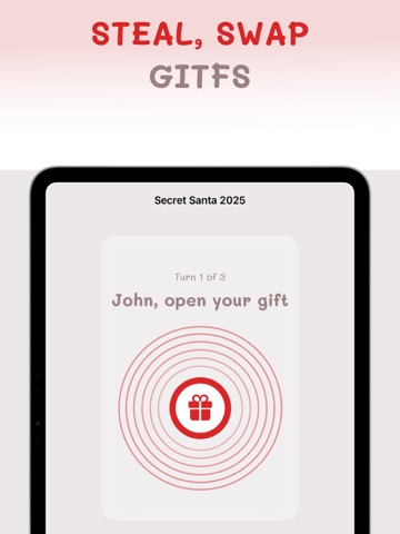 Secret Santa Gift Exchange Fun iPad screenshot