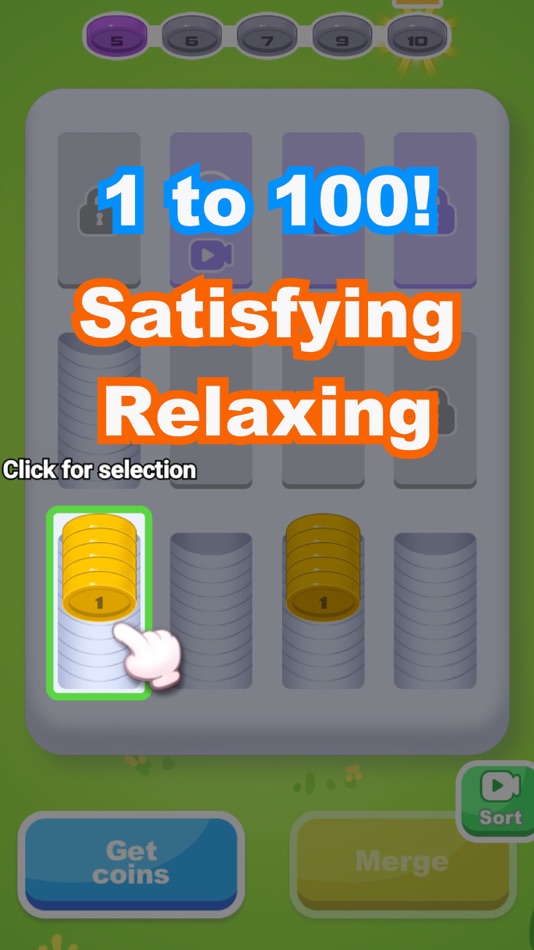#2. Coin Merge&Sort-relax satisfy (iOS) 由: Ritsu Maruyama