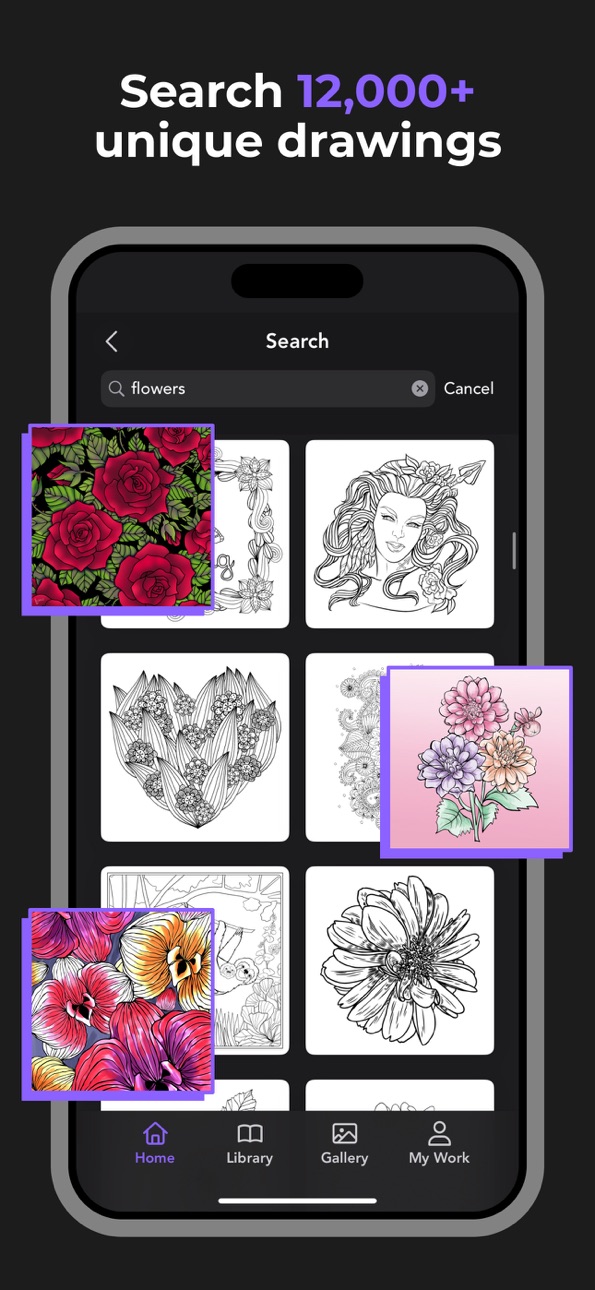Adult Coloring Book - Pigment iOS Mod IPA screenshot 5 - iOS app interface