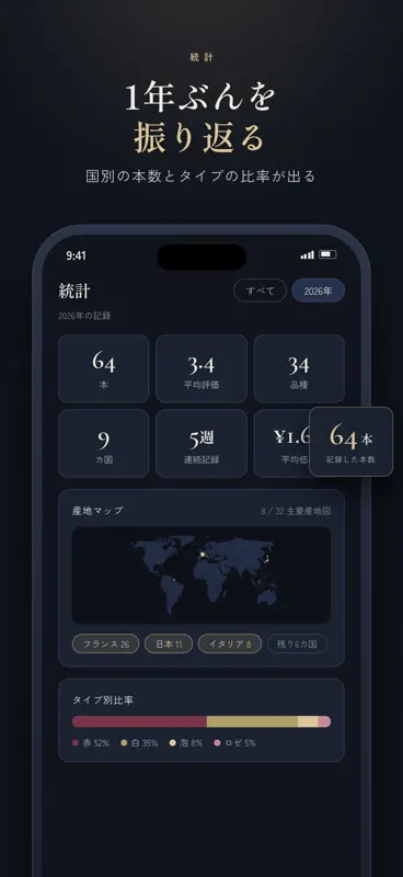 Cave Note｜ワイン記録・管理アプリ screenshot 6 of 8