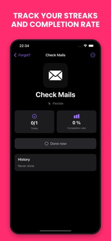 Forgot? Routine Planner Screenshot 1 of 5