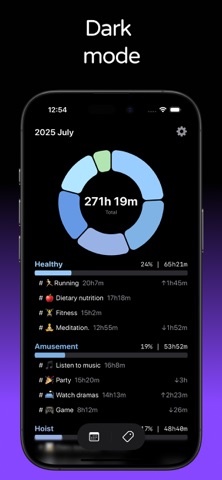 TimeLog+ Track time with tags Screenshot 6 of 7