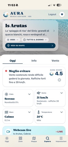 Aura Beach Advisor screenshot