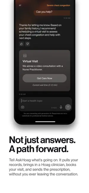 AskHoag screenshot 2