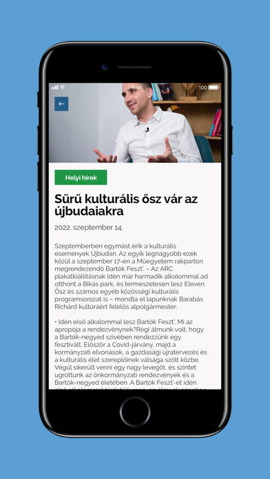 Újbuda iPhone screenshot