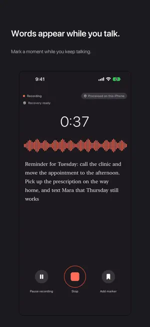 Yap: Private Voice Notes screenshot 1