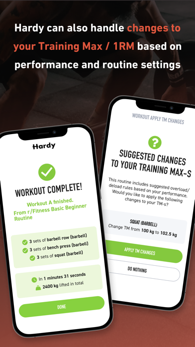 Hardy: Smart workout routines Screenshot