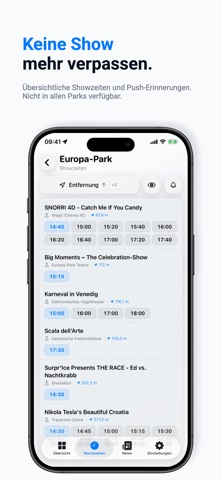 Wartezeiten.APP screenshot