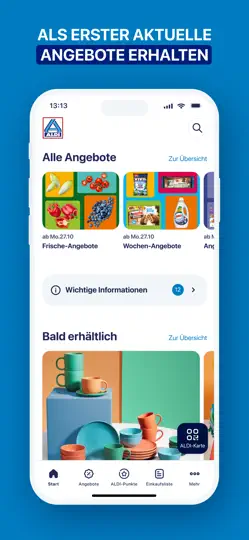 Screenshot von ALDI Luxemburg auf dem iPhone 6
