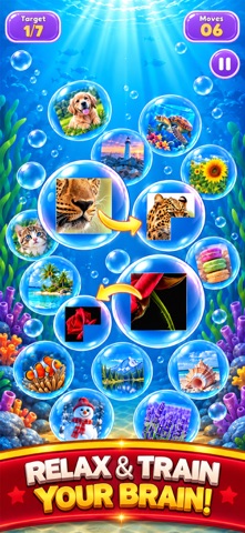 Bubble Puzzle: Pop & Jigsaw Screenshot 3 of 5