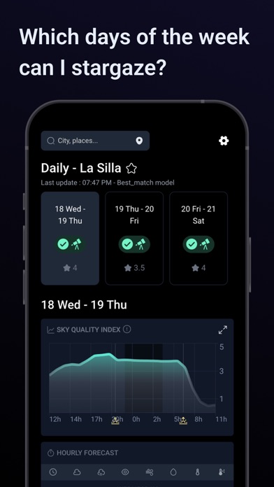 Ouranos Pro Stargazing weather Screenshot 3 - AppWisp.com