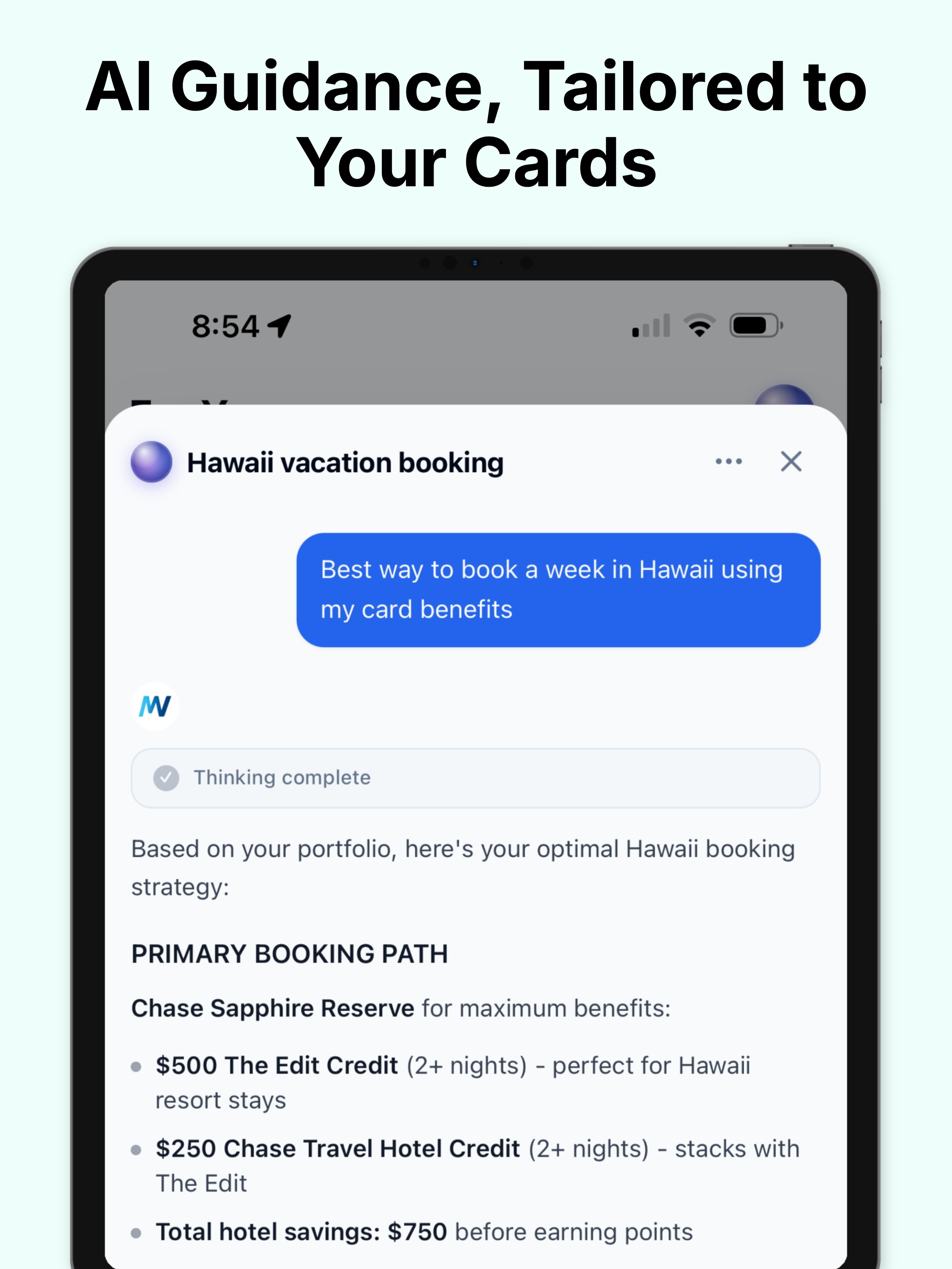 MaxWorth:AI Credit Card Tool