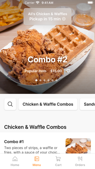 Ali's Chicken & Waffles iPhone screenshot 2 - Food & Drink app