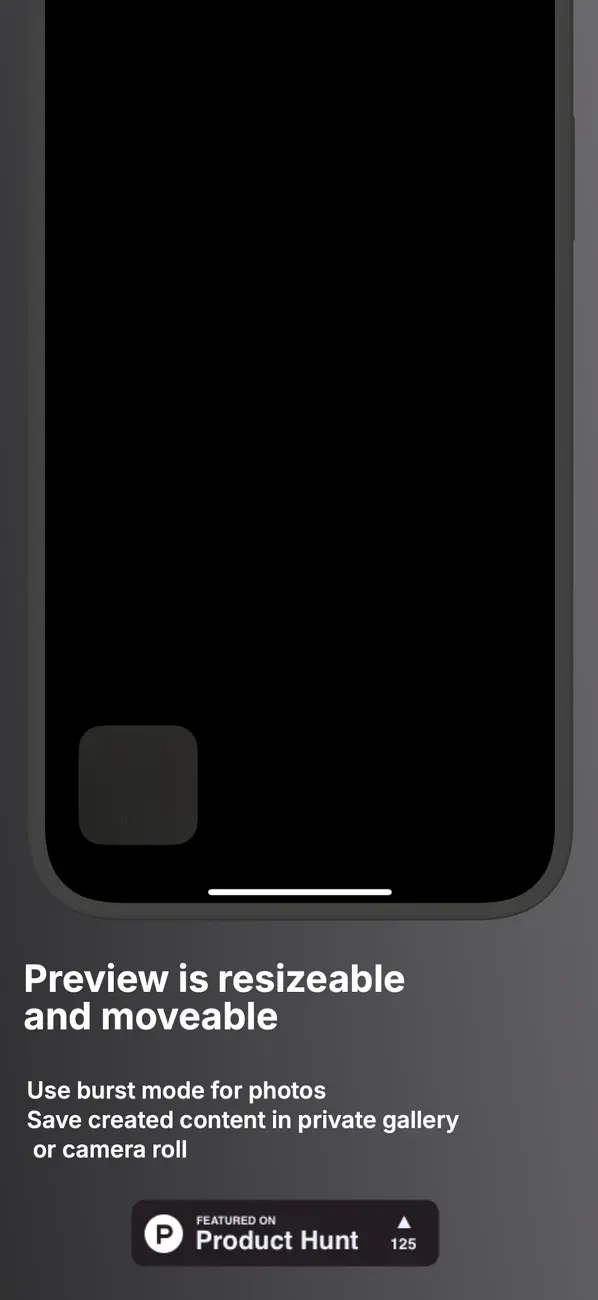 Screenshot #2 pour Black Screen Video Camera