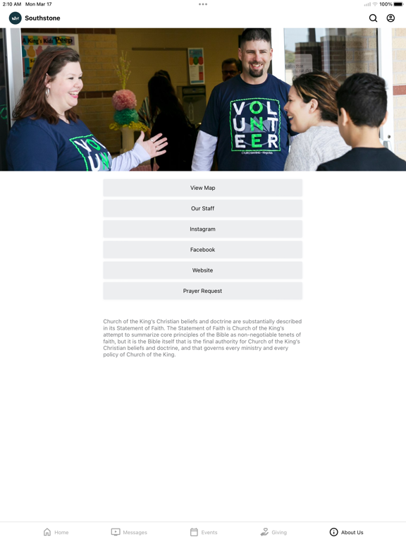 Southstone Church iPad screenshot 5 - Education app