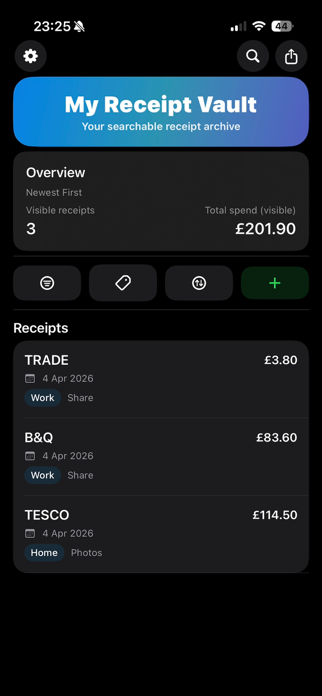 My Receipt Vault Screenshot 4 of 6
