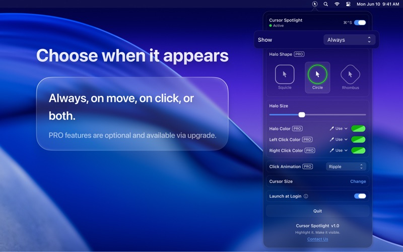 App screenshot