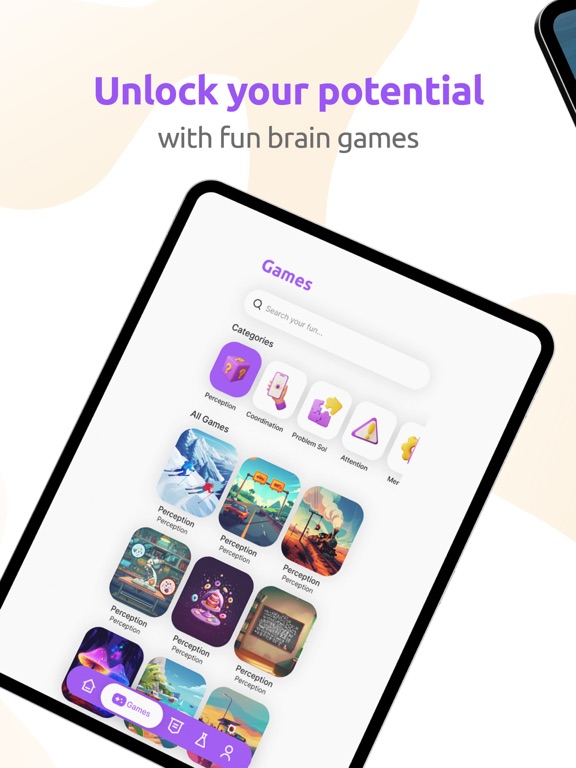 Witmina - Brain Games iPad screenshot 2 - Education app