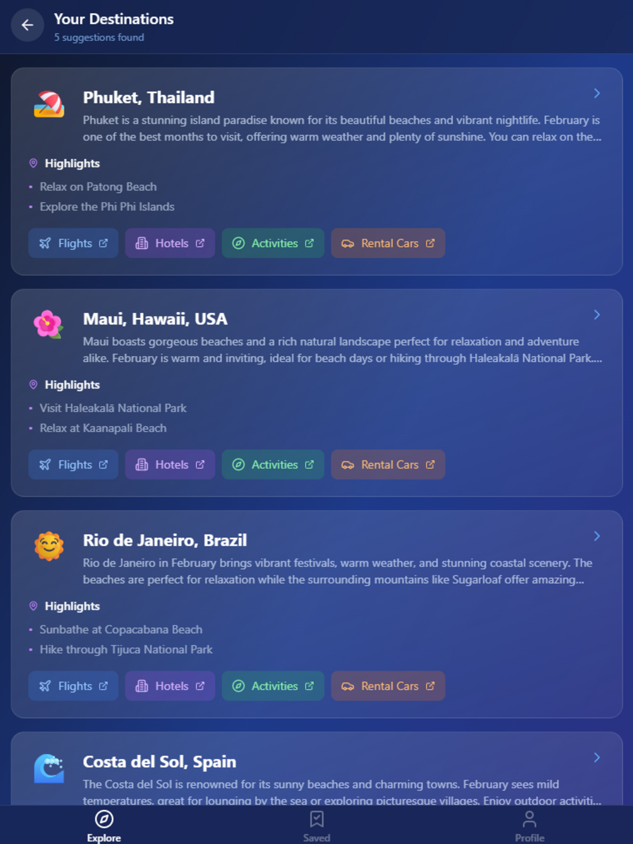 Wayr - Travel Recommendations