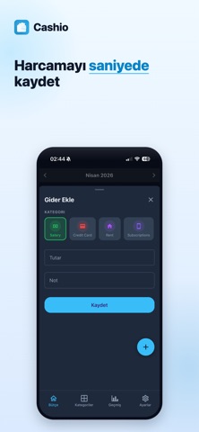 Cashio - Bütçe Takip screenshot