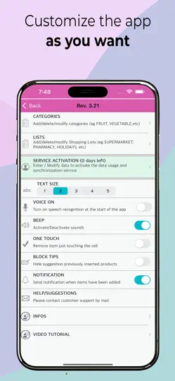 Скриншот SHOPPPY Voice Grocery List на iPhone 5