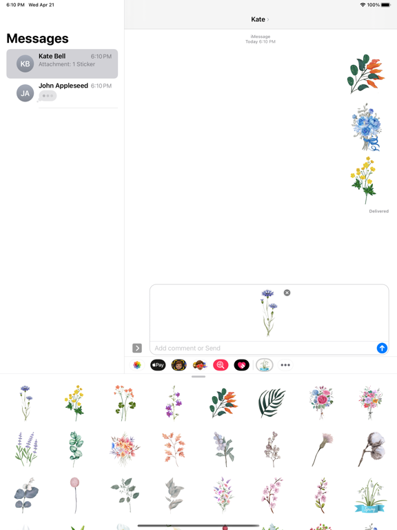 Screenshot #6 pour Beauty Spring Flower Stickers
