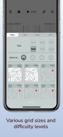 Sudoku - 4x4 6x6 9x9 16x16 screenshot