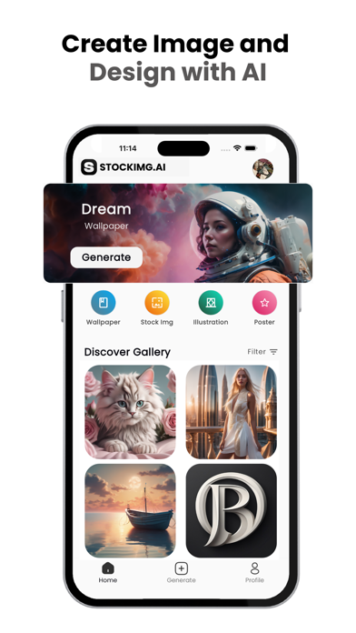 Stockimg AI: Stock Photo, Logo Screenshot