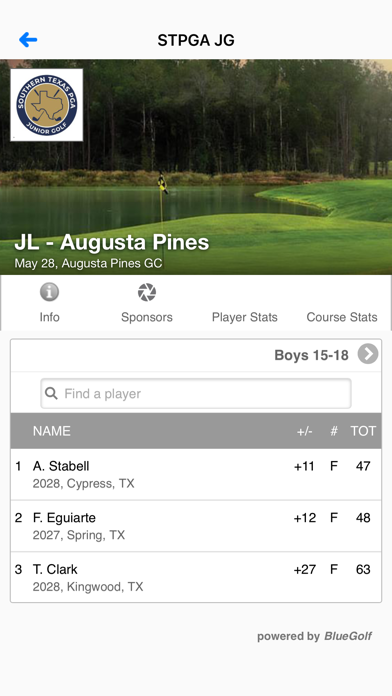 Southern Texas PGA Junior Golf Screenshot
