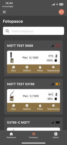 Tetrao Cloud App screenshot