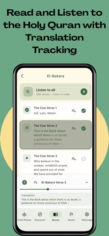 Peace with the Quran: Widgets iPhone screenshot