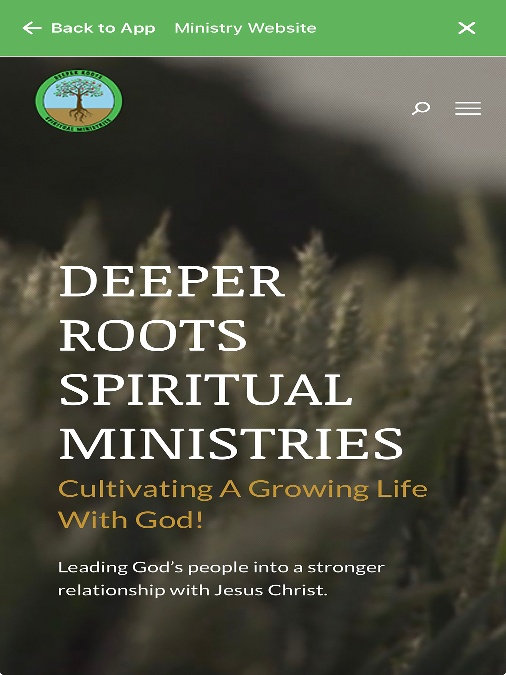 Deeper Roots Spiritual App