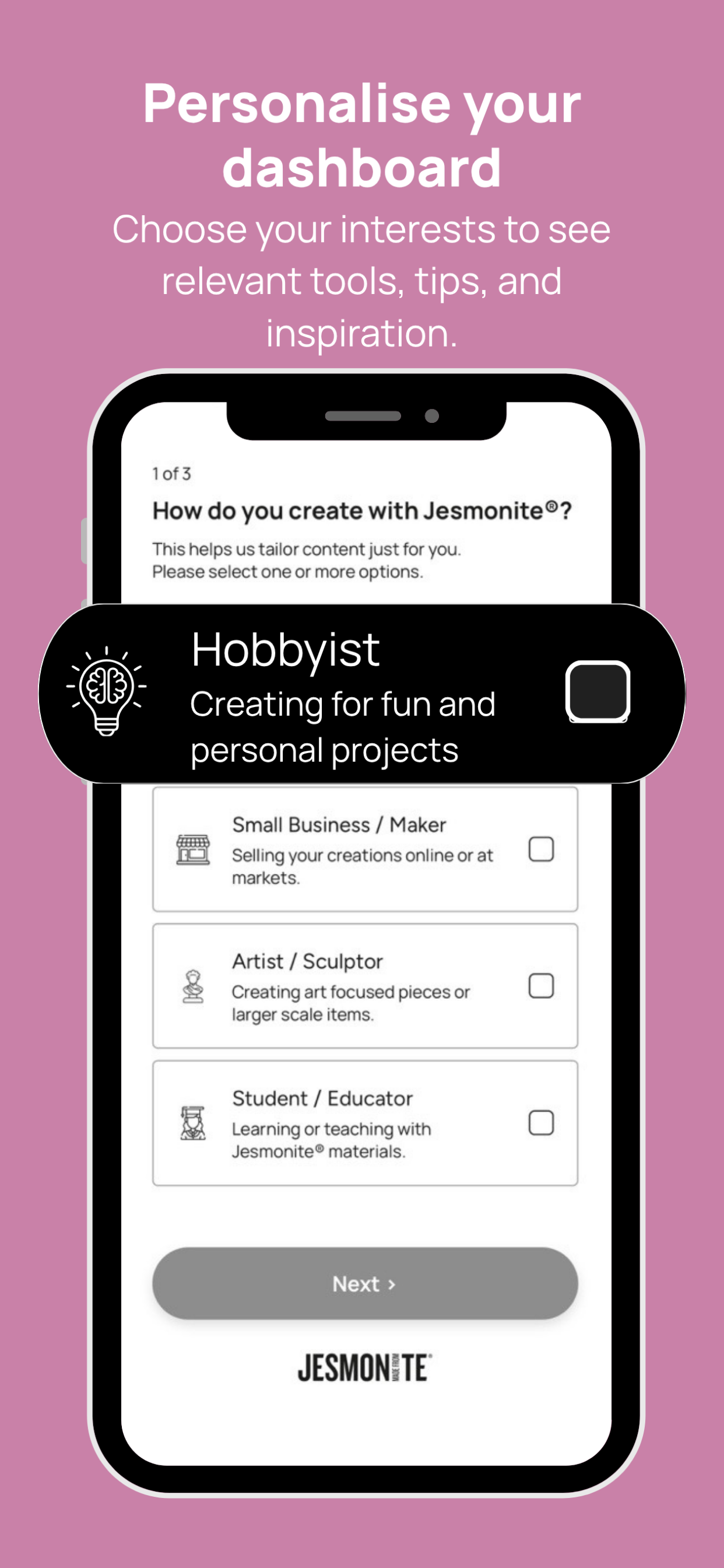 Jesmonite screenshot 4