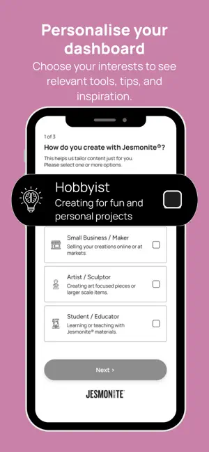 Jesmonite screenshot 4