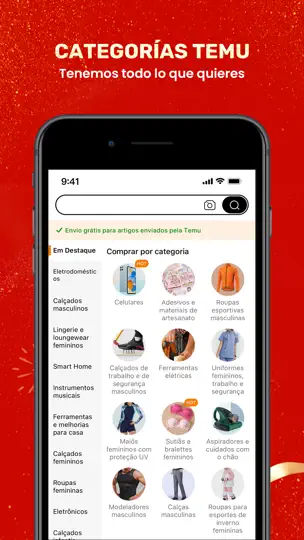 Captura de pantalla de Temu: Compra Como Millonario en iPhone 5